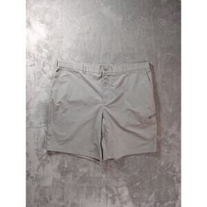Peeblebeach Golf Shorts Mens 42 Dry-Luxe Preformance Gray Ripstop Sports Casual